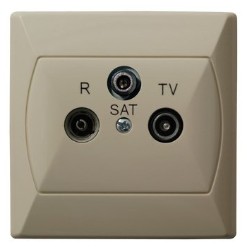 AKCENT GPA-AS/01  gniazdo antenowe RTV-SAT