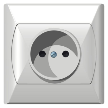 AKCENT GP-1A/00  gniazdo pojedyncze b/u