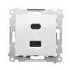 SIMON54 DEC2CAQ.01/11  ładowarka USB podwójna  30W  typu C+A