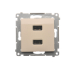 SIMON54 DC2USB.01/41  ładowarka USB podwójna typu A+A