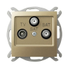 IMPRESJA GPA-Y2S/m/28  gniazdo antenowe RTV-SAT-SA