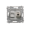 SIMON54 D61E.01/43  gniazdo komputerowe pojedyncze  kategorii 6  RJ45  ekranowane