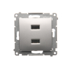 SIMON54 DC2USB.01/43  ładowarka USB podwójna typu A+A
