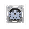 SIMON55 TGZ1BCZ.01/149  Gniazdo wtyczkowe do wersji IP44 z uszczelką (moduł) 16 A, 250 V~, szybkozłącza. Klapka w kolorze pokrywy; Czarny mat