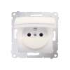 SIMON54 DGZ1BZ.01/41  gniazdo pojedyncze hermetyczne z uziemieniem oraz uszczelką ramki,  zaciski śrubowe