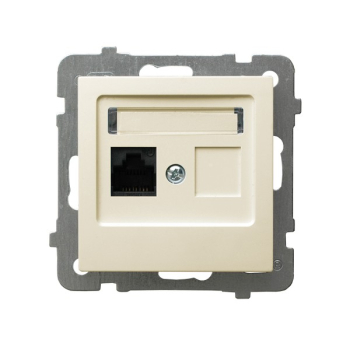 AS GPK-1G/K/m/27  gniazdo komputerowe pojedyncze  kategorii 5e  RJ45  KRONE
