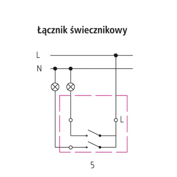 SONATA ŁP-2R/m/27  łącznik podwójny