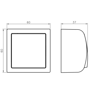BIS ŁN-6B/00 przycisk dzwonek natynkowy, zwykły IP20 czyli nie hermetyczny