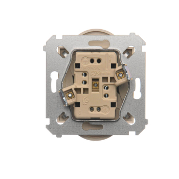 SIMON54 DGZ2MZN.01/41  gniazdo podwójne z uziemieniem oraz przesłonami torów prądowych do ramek NATURE