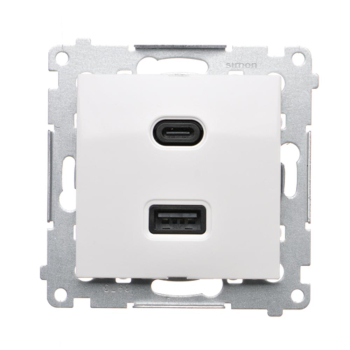SIMON54 DEC2CAQ.01/11  ładowarka USB podwójna  30W  typu C+A