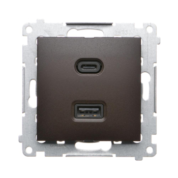 SIMON54 DEC2CAQ.01/46  ładowarka USB podwójna  30W  typu C+A