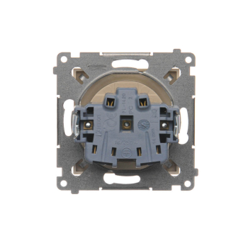 SIMON54 DGZ1CZ.01/41  gniazdo pojedyncze z uziemieniem oraz przesłonami torów prądowych, szybkozłącza