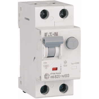 Wyłącznik różnicowoprądowy z członem nadprądowym  20A  2P  0,03A  B20  Typu AC  HNB-B20/1N/003
