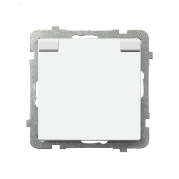 SONATA GPH-1RZ/m/00/w  gniazdo pojedyncze hermetyczne z uziemieniem oraz uszczelką ramki w komplecie