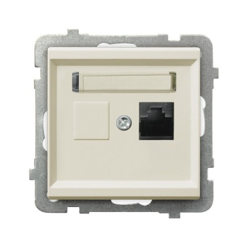 SONATA GPK-1R/K/m/27  gniazdo komputerowe pojedyncze  kategorii 5e  RJ45  KRONE
