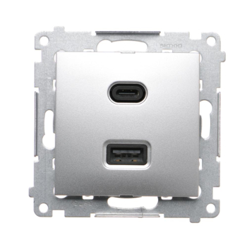 SIMON54 DEC2CAQ.01/43  ładowarka USB podwójna  30W  typu C+A
