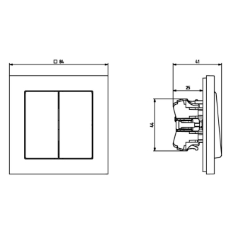 SONATA ŁP-2R/m/27  łącznik podwójny