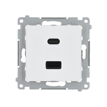SIMON54 DEC2CAQ.01/11  ładowarka USB podwójna  30W  typu C+A
