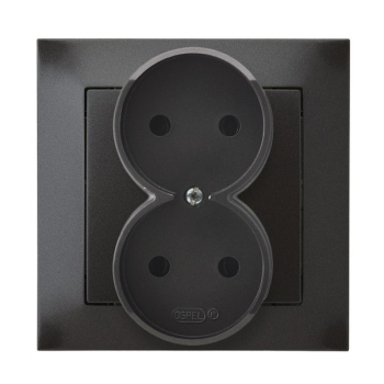 IMPRESJA GP-2Y/50 gniazdo podwójne b/u