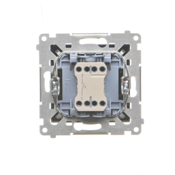 SIMON55 TD1.01/149  Przycisk „dzwonek” (moduł) 10 AX, 250 V~, szybkozłącza; Czarny mat