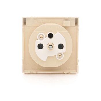 SIMON54 DGZ1BUZP/41  pokrywka gniazda pojedynczego hermetycznego z uziemieniem, ma w komplecie zintegrowane przesłony torów prądowych