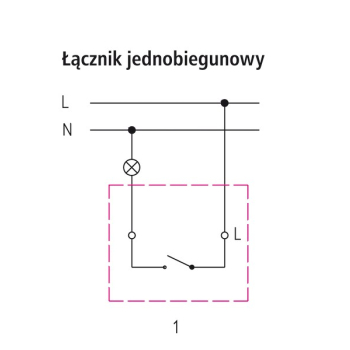 SONATA ŁP-1R/m/27  łącznik pojedynczy