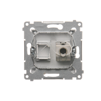 SIMON54 D61E.01/43  gniazdo komputerowe pojedyncze  kategorii 6  RJ45  ekranowane