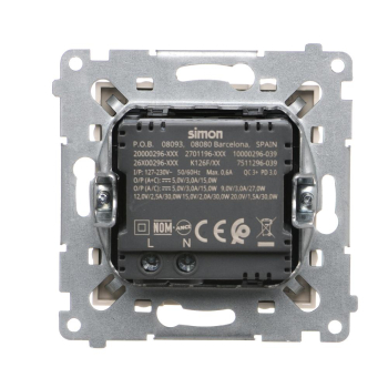 SIMON54 DEC2CAQ.01/41  ładowarka USB podwójna  30W  typu C+A