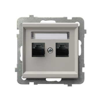 SONATA GPK-2R/K/m/82  gniazdo komputerowe podwójne  kategorii 5e  RJ45  KRONE