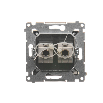 SIMON54 D62E.01/49  gniazdo komputerowe podwójne  kategorii 6  RJ45  ekranowane