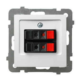 AS GG-2G/m/00  gniazdo głośnikowe podwójne