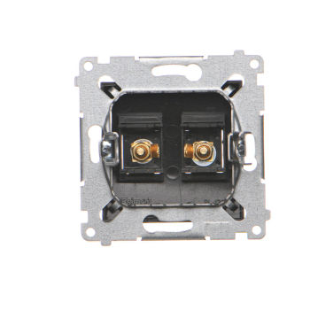 SIMON54 DGL2.01/49  gniazdo głośnikowe pojedyncze na przewody do 6mm2