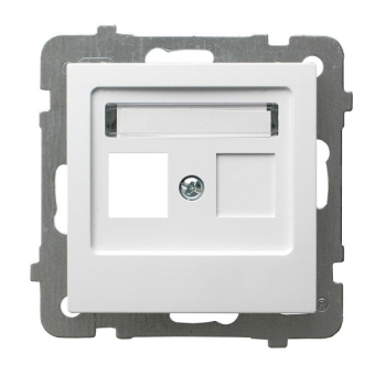 AS GPK-1G/p/00  pokrywka gniazda pojedynczego teleinformatycznego