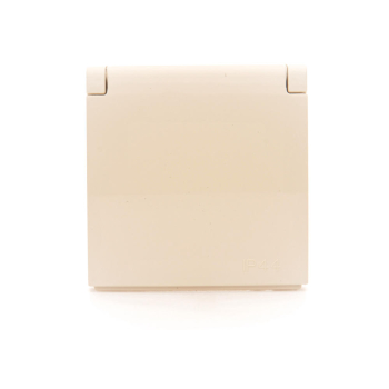 SIMON54 DGZ1BUZP/41  pokrywka gniazda pojedynczego hermetycznego z uziemieniem, ma w komplecie zintegrowane przesłony torów prądowych