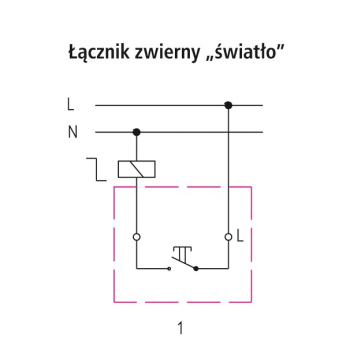 IMPRESJA ŁP-5Y/m/27  przycisk światło