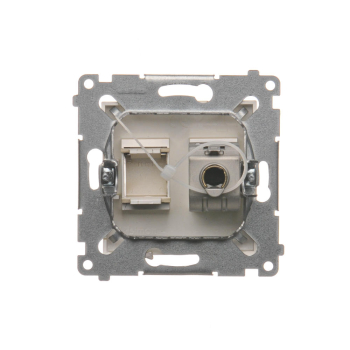 SIMON54 D61E.01/44  gniazdo komputerowe pojedyncze  kategorii 6  RJ45  ekranowane