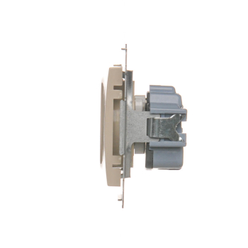 SIMON54 DGZ1Z.01/41  gniazdo pojedyncze z uziemieniem oraz przesłonami torów prądowych, zaciski śrubowe