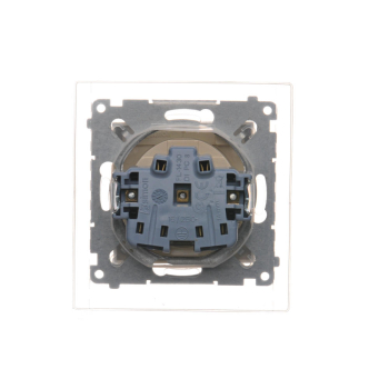 SIMON54 DGZ1BZ.01/41  gniazdo pojedyncze hermetyczne z uziemieniem oraz uszczelką ramki,  zaciski śrubowe