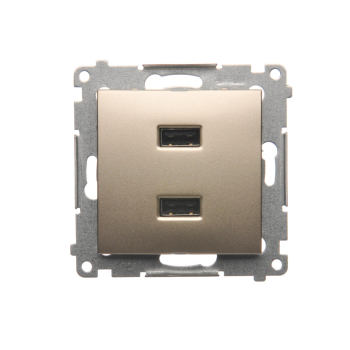 SIMON54 DC2USB.01/44  ładowarka USB podwójna typu A+A