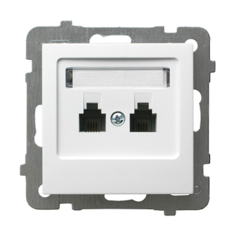 AS GPT-2GN/m/00  gniazdo telefoniczne podwójne niezależne  RJ11