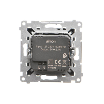 SIMON54 DC2USB.01/49  ładowarka USB podwójna typu A+A