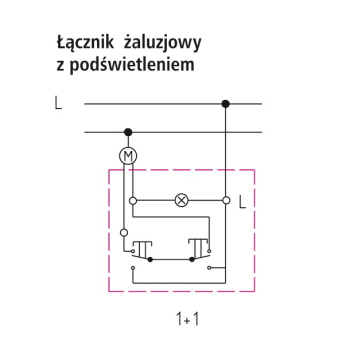 IMPRESJA ŁP-7YS/m/18  łącznik żaluzjowy pods.  Sre