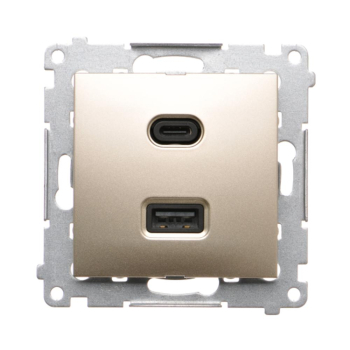 SIMON54 DEC2CAQ.01/44  ładowarka USB podwójna  30W  typu C+A