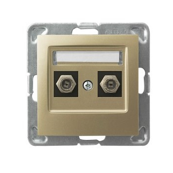 IMPRESJA GPA-2YF/m/28  gniazdo antenowe 2xF