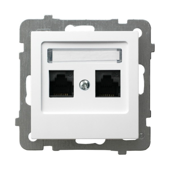 AS GPK-2G/K/m/00  gniazdo komputerowe podwójne  kategorii 5e  RJ45  KRONE