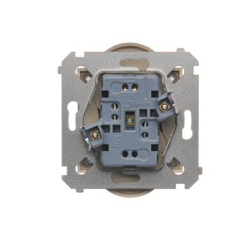 SIMON54 DGZ2MZ.01/41  gniazdo podwójne z uziemieniem oraz przesłonami torów prądowych do ramek plastykowych i metalowych PREMIUM