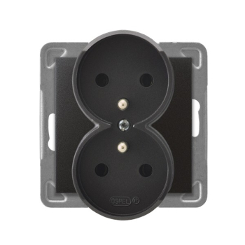 IMPRESJA GP-2YRAZ/m/50 gniazdo podwójne sklane ramki