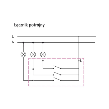 IMPRESJA ŁP-13Y/m/28  łącznik potrójny