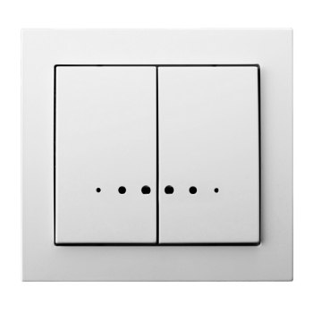 KIER ŁP-2WS/00  włącznik podwójny podświetlany