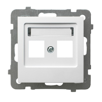 AS GPK-2G/p/00  pokrywka gniazda podwójnego teleinformatycznego